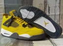 Air Jordan 4 Mens Shoes Black Yellow For Wholesale