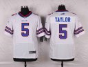 Nike NFL Elite Bills Jersey #5 Taylor White