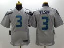 Nike NFL Elite Seahawks Jersey #3 Wilson Grey