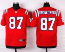 Nike NFL Elite Patriots Jersey #87 Gronkowski Red