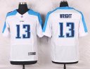 Nike NFL Elite Jersey Titans #13 Wright White
