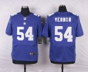 Nike NFL Elite Giants Jersey #54 Vernon Blue