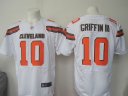 Nike NFL Elite Browns Jersey #10 Griffin III White