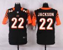 Nike NFL Elite Bengals Jersey #22 Jackson Black