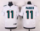 Nike NFL Elite Dolphins Jersey #11 Parker White