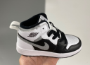 Kids Air Jordan 1 Mid Plush Shoes White Black GD10002