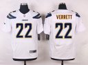 Nike NFL Elite Chargers Jersey #22 Verrett White