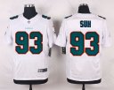 Nike NFL Elite Dolphins Jersey #93 Suh White
