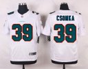 Nike NFL Elite Dolphins Jersey #39 Csomka White