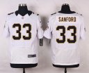 Nike NFL Elite Saints Jersey #33 Sanford White