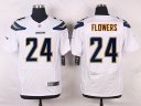 Nike NFL Elite Chargers Jersey #24 Flowers White