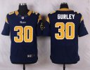 Nike NFL Elite Rams Jersey #30 Gurley Blue