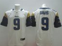 Nike NFL Elite Rams Jersey #9 Davis White