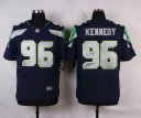 Nike NFL Elite Seahawks Jersey #96 Kennedy Blue