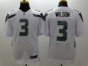 Nike NFL Elite Seahawks Jersey #3 Wilson White