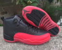 Mens Air Jordan 12 Sneaker Black Red 100