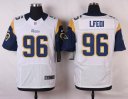Nike NFL Elite Rams Jersey #96 Lfedi White