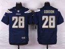 Nike NFL Elite Chargers Jersey #28 Gordon Navy Blue