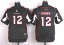 Nike NFL Elite Jersey Cardinals #12 Brown Black