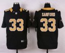 Nike NFL Elite Saints Jersey #33 Sanford Black