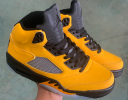 Mens Air Jordan 5 Shoes Yellow Wholesale