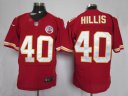 NFL Kansas City Chiefs Jerseys Hillis 40 Red