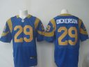 Nike NFL Elite Rams Jersey #29 Dickerson Blue Yellow