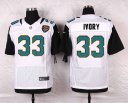 Nike NFL Elite Jaguars Jersey #33 Ivory White