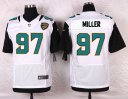 Nike NFL Elite Jaguars Jersey #97 Miller White