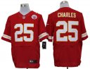 NFL Kansas City Chiefs Jerseys Charles 25 Red