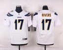 Nike NFL Elite Chargers Jersey #17 Rivers White