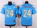 Nike NFL Elite Chargers Jersey #24 Flowers Blue
