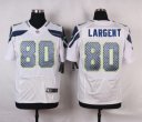 Nike NFL Elite Seahawks Jersey #80 Largent White