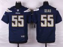 Nike NFL Elite Chargers Jersey #55 Seau Navy Blue