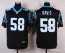 Nike NFL Jersey Panthers #58 Davis Elite Black