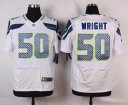Nike NFL Elite Seahawks Jersey #50 Wright White