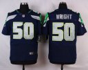 Nike NFL Elite Seahawks Jersey #50 Wright Blue