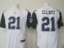 Nike NFL Elite Cowboys Jersey #21 Elliott White