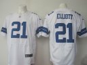 Nike NFL Elite Cowboys Jersey #21 Elliott All White