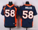 Nike NFL Elite Broncos Jersey #58 Miller Blue
