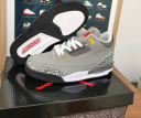 Womens Air Jordan 3 Shoes Gray 100