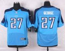 Nike NFL Elite Jersey Titans #27 George Light Blue